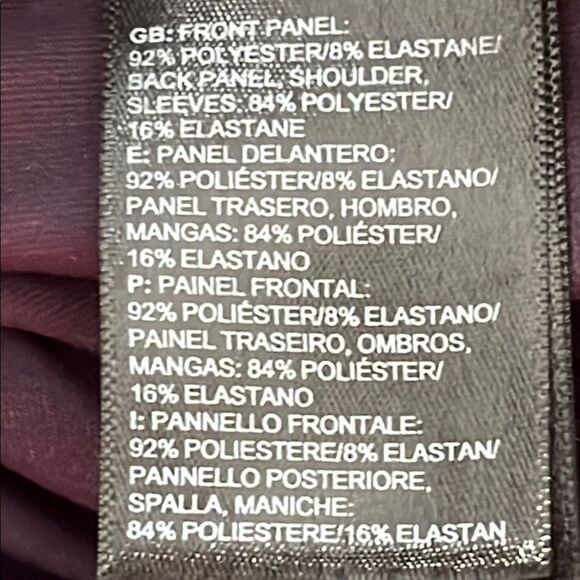 North Face Women's Purple Multi Pattern Long Sleeve Top Herringbone Front Sz L - Picture 8 of 9